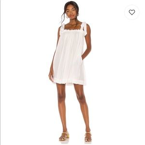 LPA Tie Strap Babydoll Dress in White